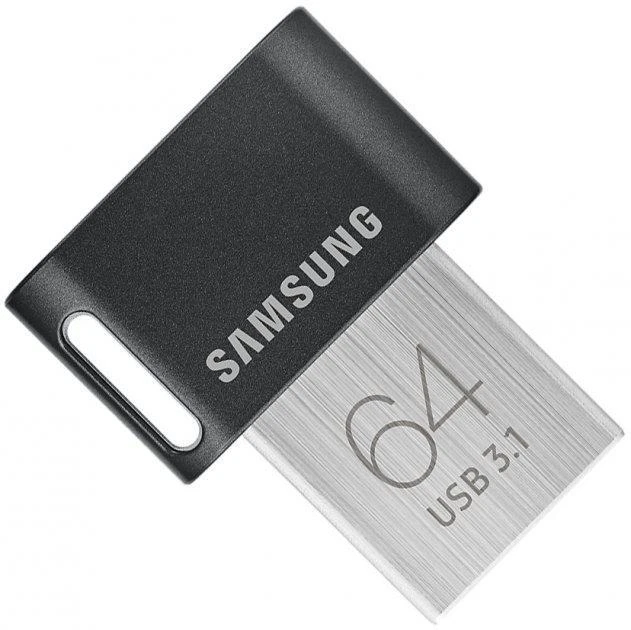 USB laikmena Samsung FIT Plus, 64 GB, Juodos spalvos