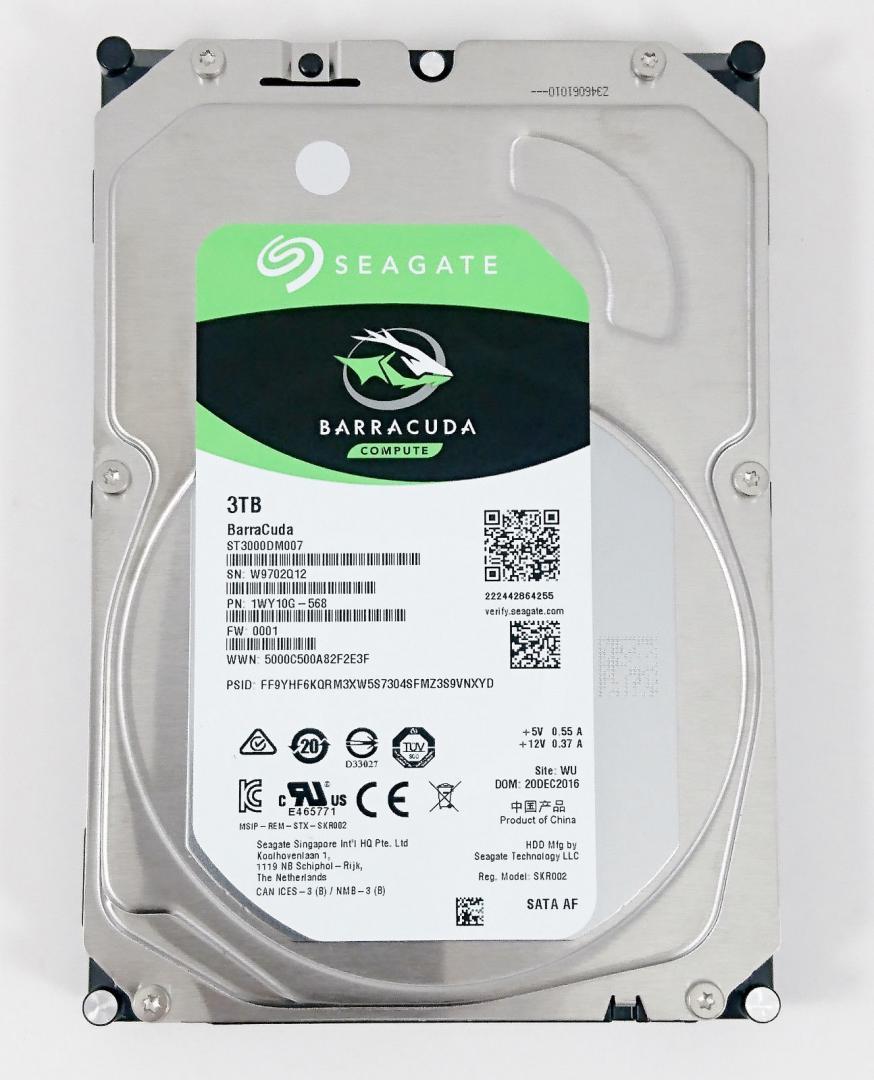 Seagate BarraCuda 3TB 3,5 colio SATA 6Gb/s – vidinis kietasis diskas