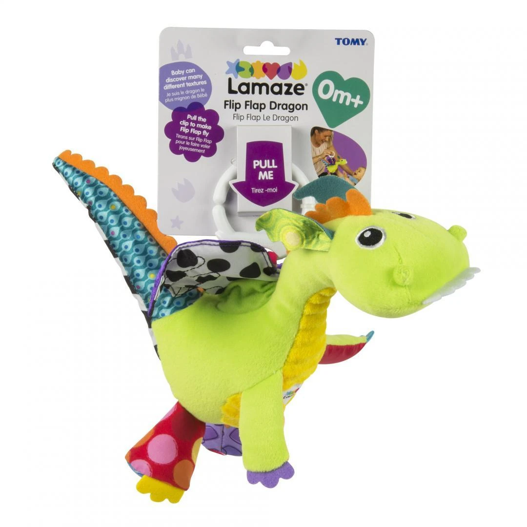 Lamaze drakoniukas su pakabinimo mechanizmu