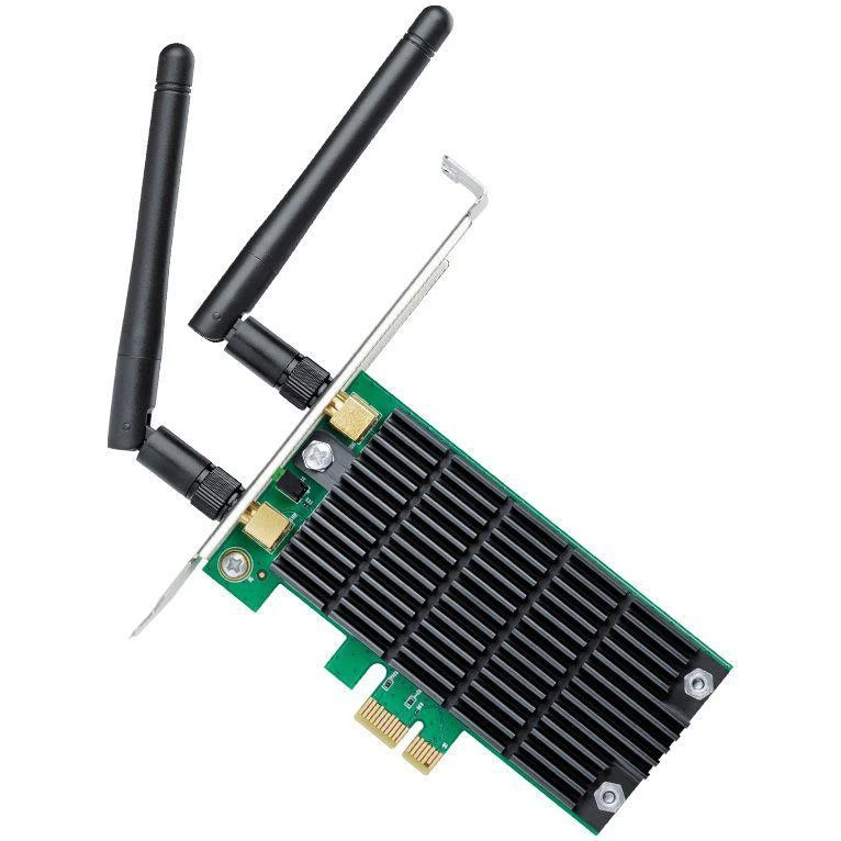 TP-LINK Archer T4E, dviejų juostų PCI Express adapteris 2.4GHz/5GHz, 802.11ac, 300+867 Mbps, 2x nuimamos antenos