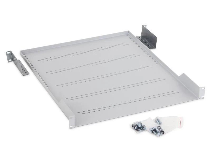 TRITON lentyna su perforacija 19", 1U/550mm, keliamoji galia 40kg, pilka