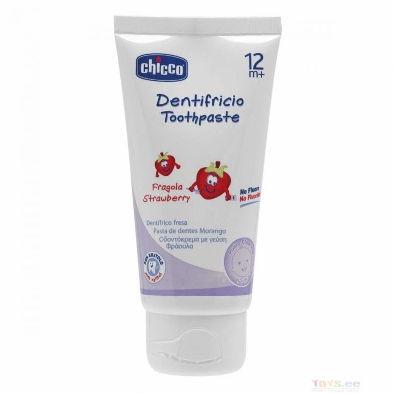 CHICCO dantų pasta braškių skonio 12m+ 50ml