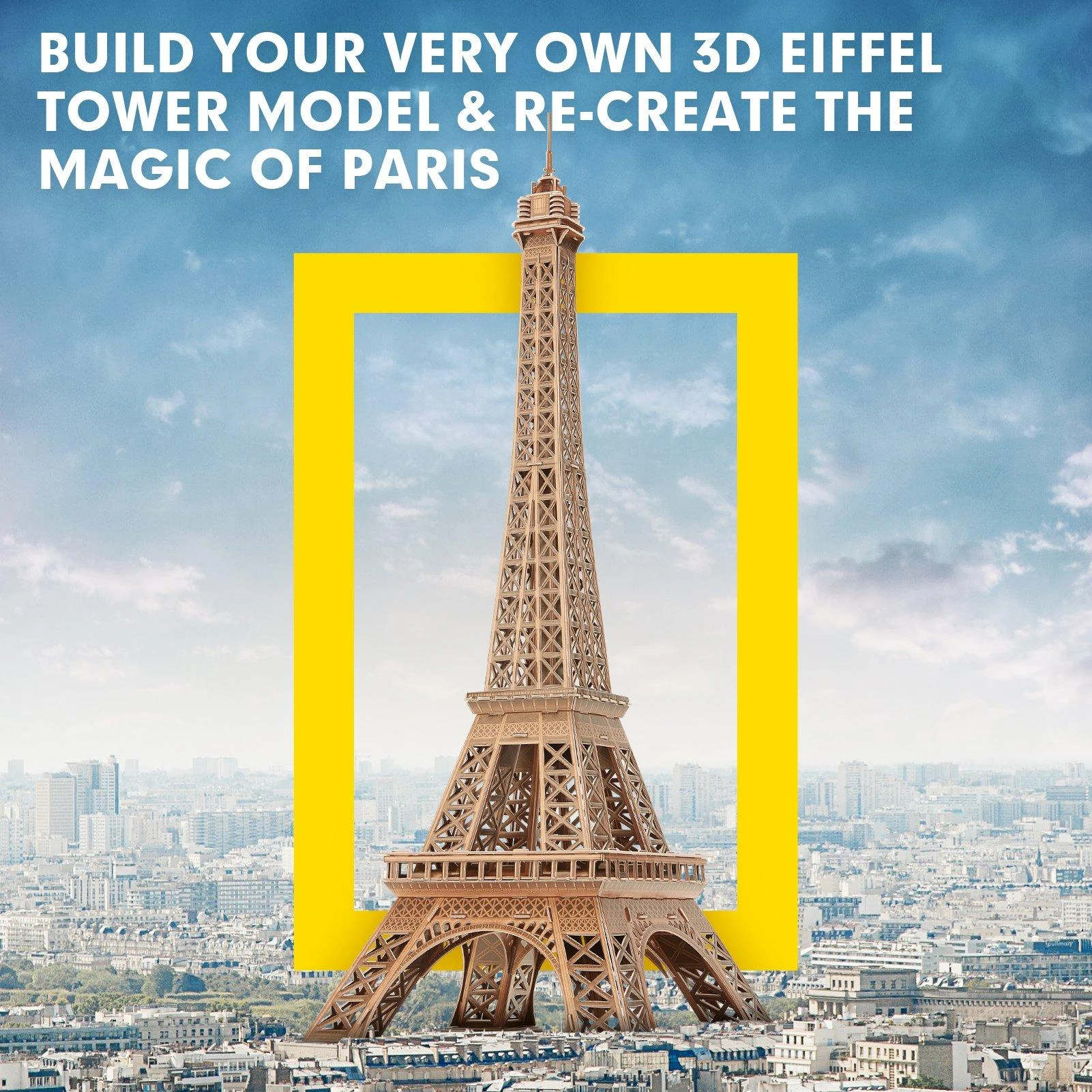 CUBICFUN 3D dėlionė „NatGeo: Eifelio bokštas“