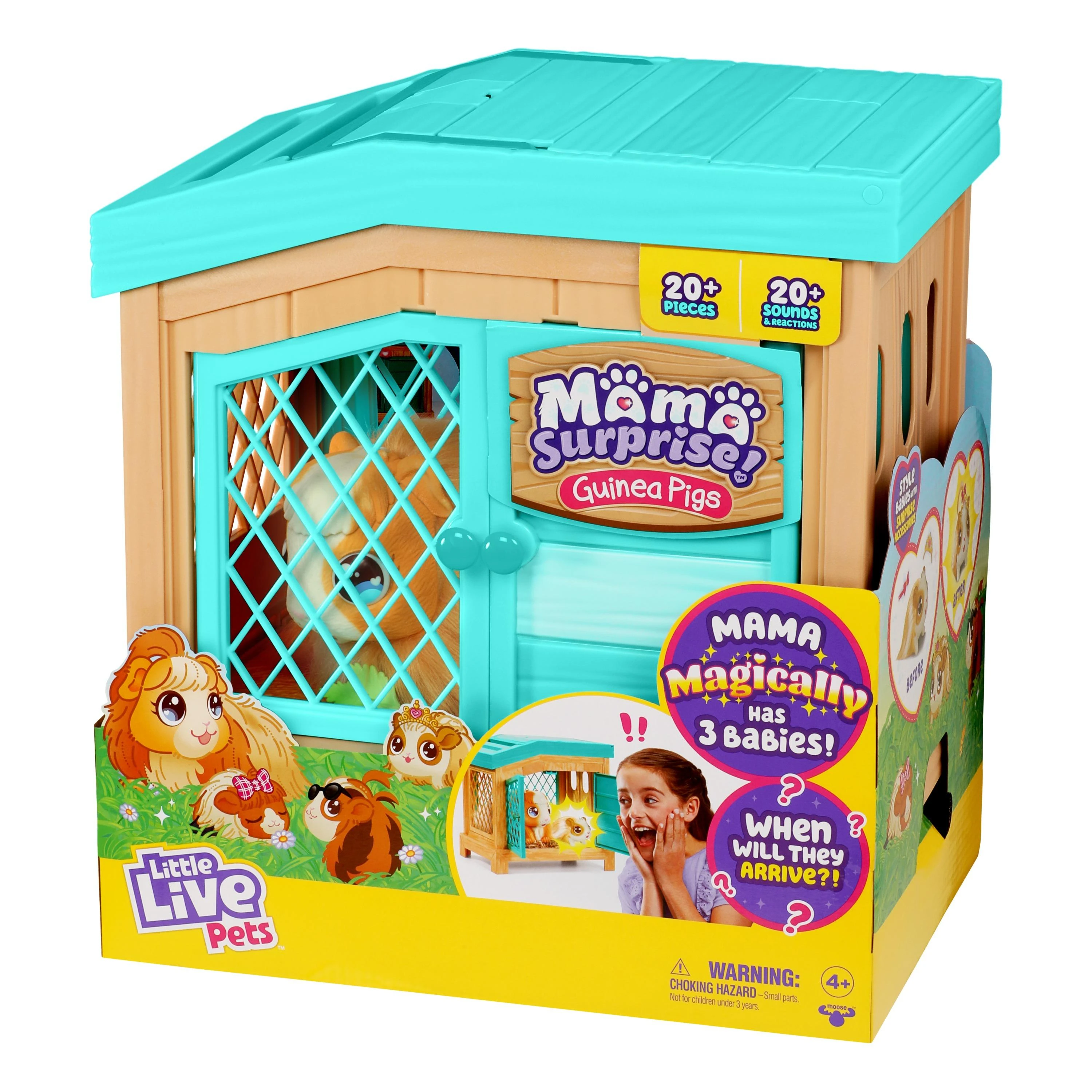 Moose Toys LITTLE LIVE PETS Mama Surprise Jūrų kiaulytė