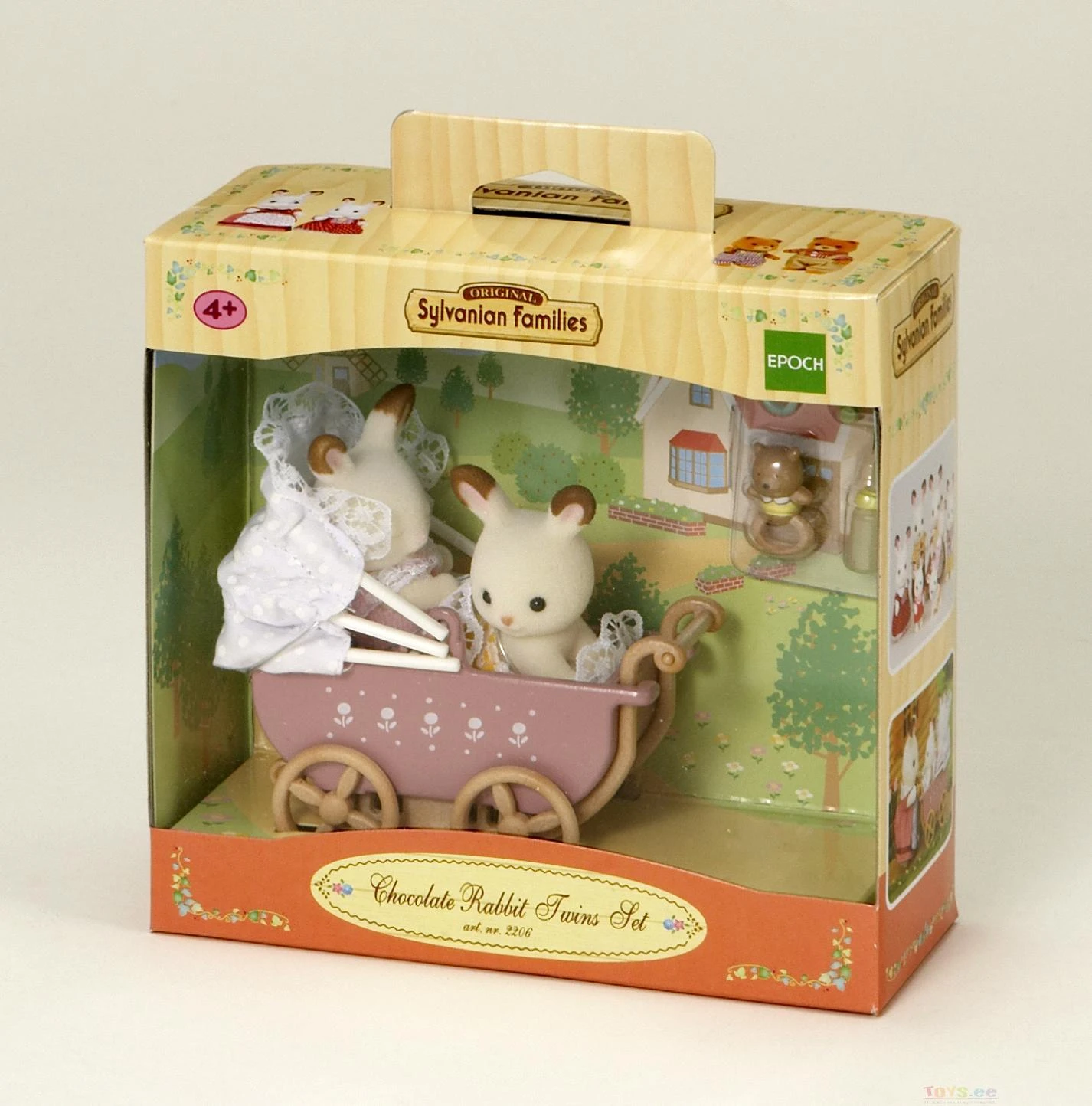 Sylvanian Families Triušiukai dvynukai vežimėlyje