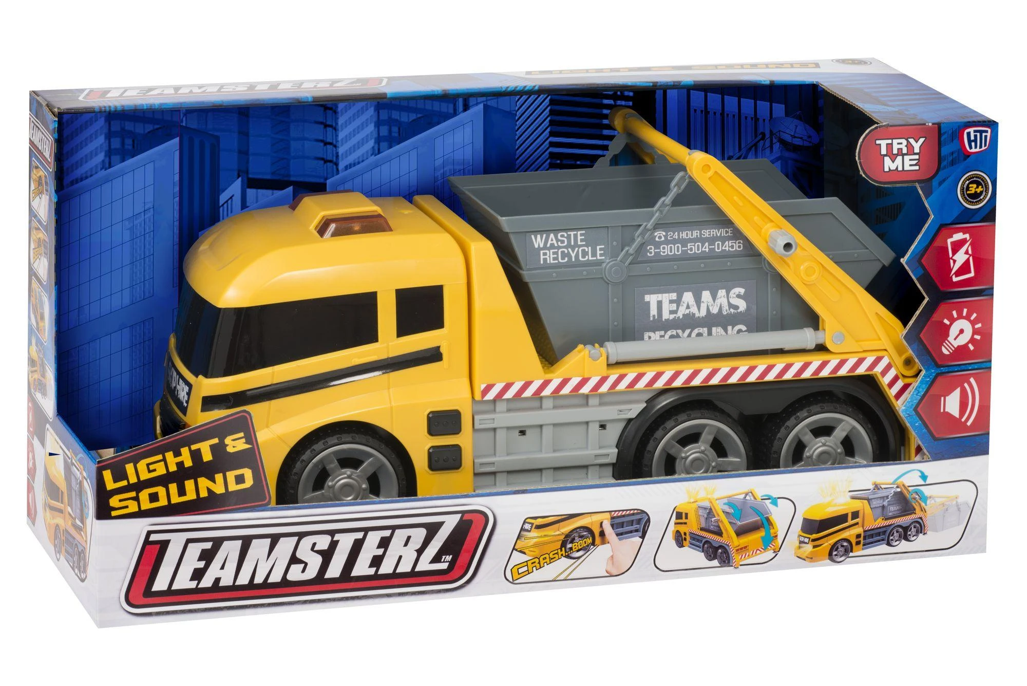 Dumel TEAMSTERZ Prügiauto Heli- ja Valgusega