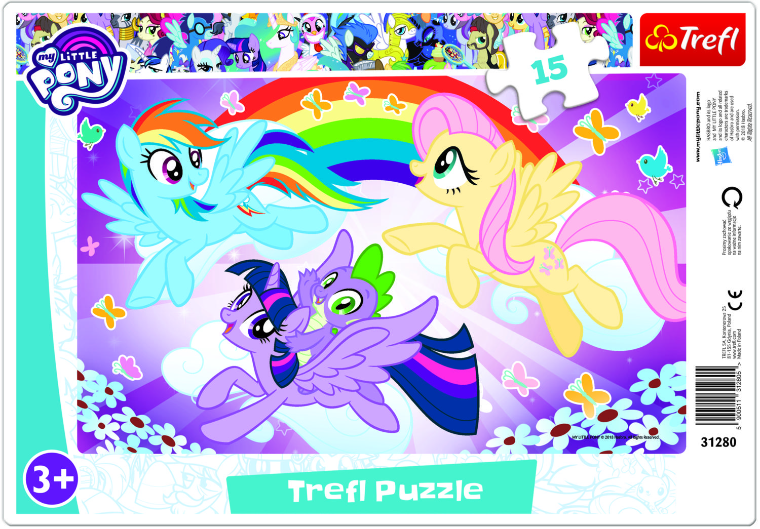 TREFL MY LITTLE PONY dėlionė „Mažieji poniai“, 15 det.