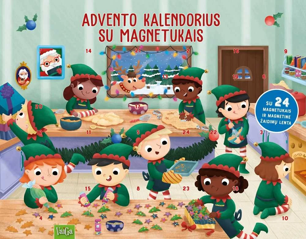 Dėlionė Advento Kalendorius su magnetukais