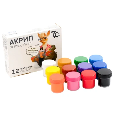 Akrilinių dažų rinkinys 7C, 12 sp. po 10 ml