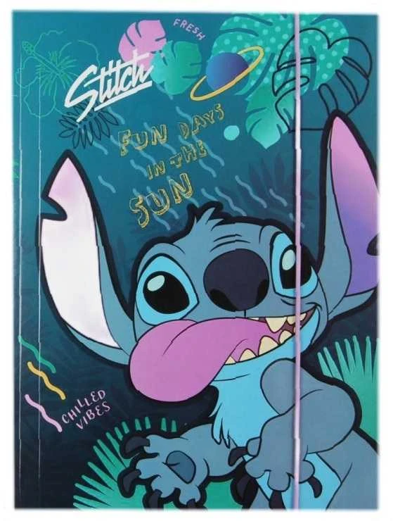 Cool Pack Aplantas-dėklas su gumele Disney Mėlyna "STITCH" Motyvas nr.3, A4