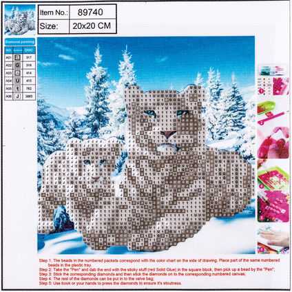 Centrum Deimantinė mozaika "Tiger" 20x20cm