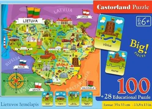 Dėlionė 0015 Castorland 100 Lietuva