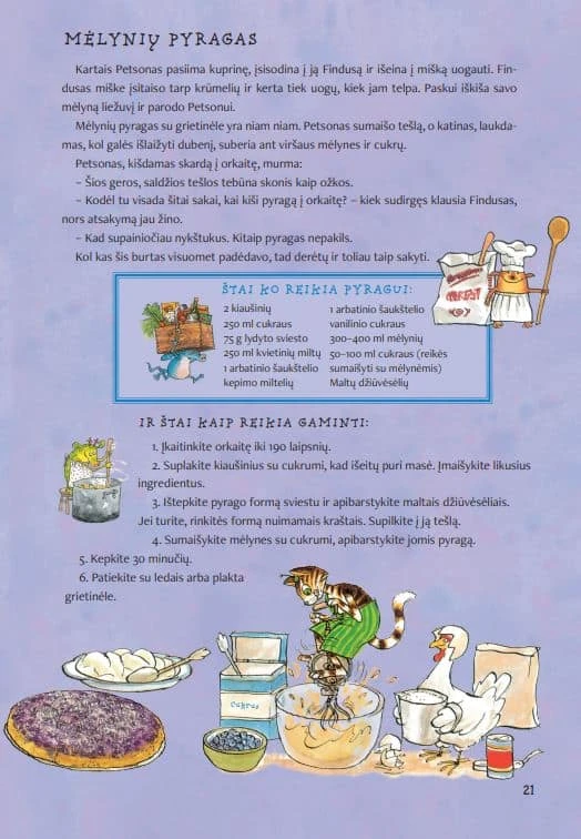 Petsono ir Finduso receptų knyga aprašymas - Prekės nuotrauka