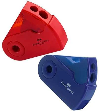 Drožtukas Faber-Castell, plastikinis, 2 skylutės 1226-104