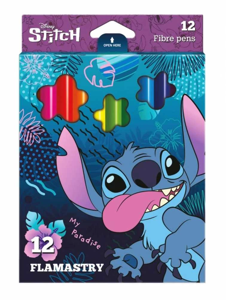 Flomasteriai Disney Stitch, vienpusiai, 12 vnt.