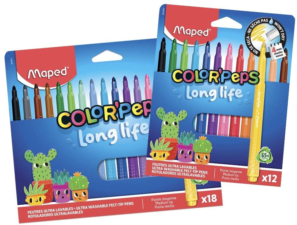 Flomasteris Maped ColorPeps Long Life2 15vnt. dėžutėje