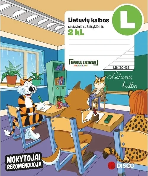 Realister Formulių sąsiuvinis pradinukams (2 klasė), Lietuvių kalba, 14 lapų, linijomis