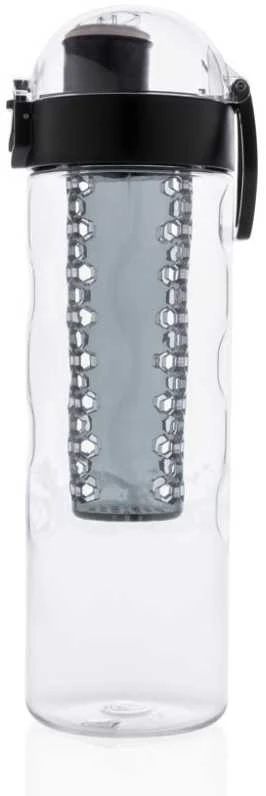XD Design Gertuvė XD XCLUSIVE, 700ml, su juodos sp. infuzoriumi, skaidrus tritano plastikas, su užrakinamu dangteliu
