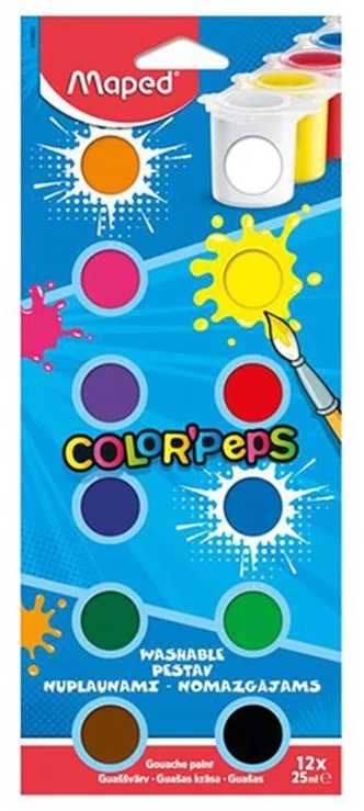 Guašas ColorPeps 12x25ml