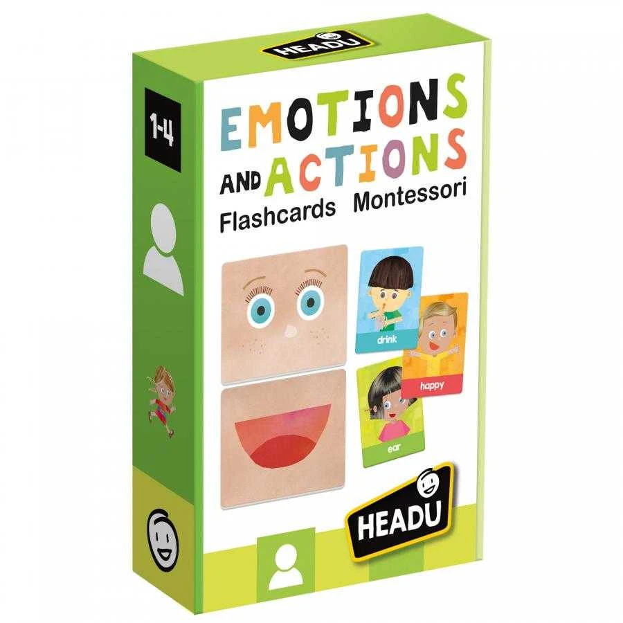 HEADU „Montessori“ kortelės „Emocijos ir veiksmai“, lietuvių k.