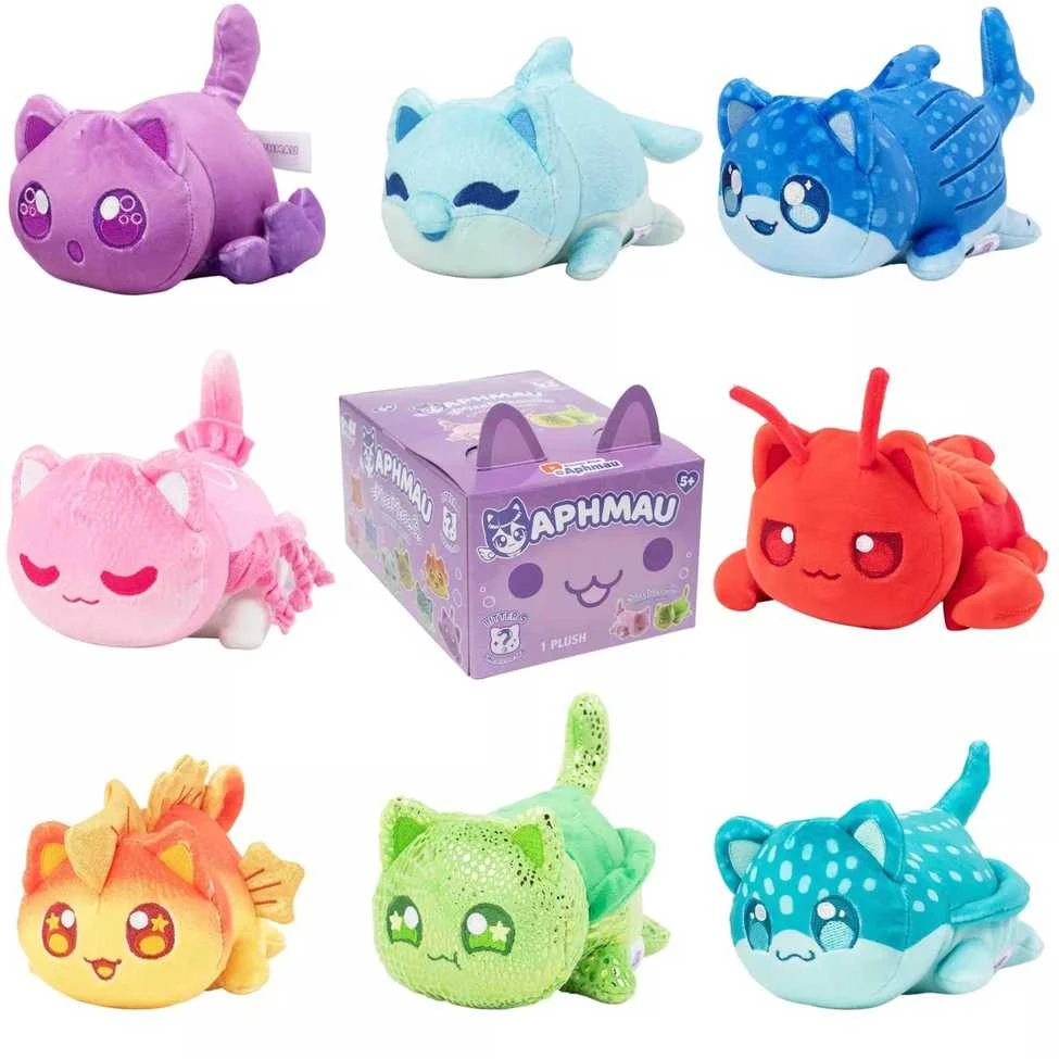 APHMAU MeeMeow Paslaptingas pliušinis kačiukas „Dragons“, 15 cm