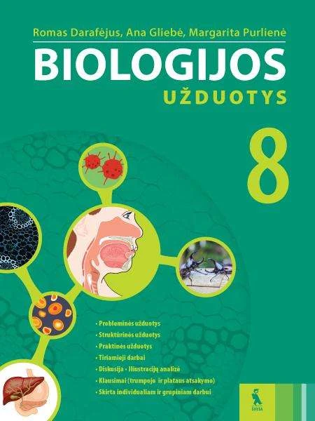 KNYGA Šviesa Biologija. Užduotys 8 klasei