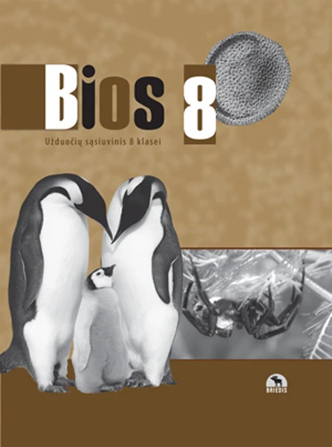 KNYGA Briedis Bios 8. Biologijos užduočių sąsiuvinis 8 kl. 2008 m. PUBP