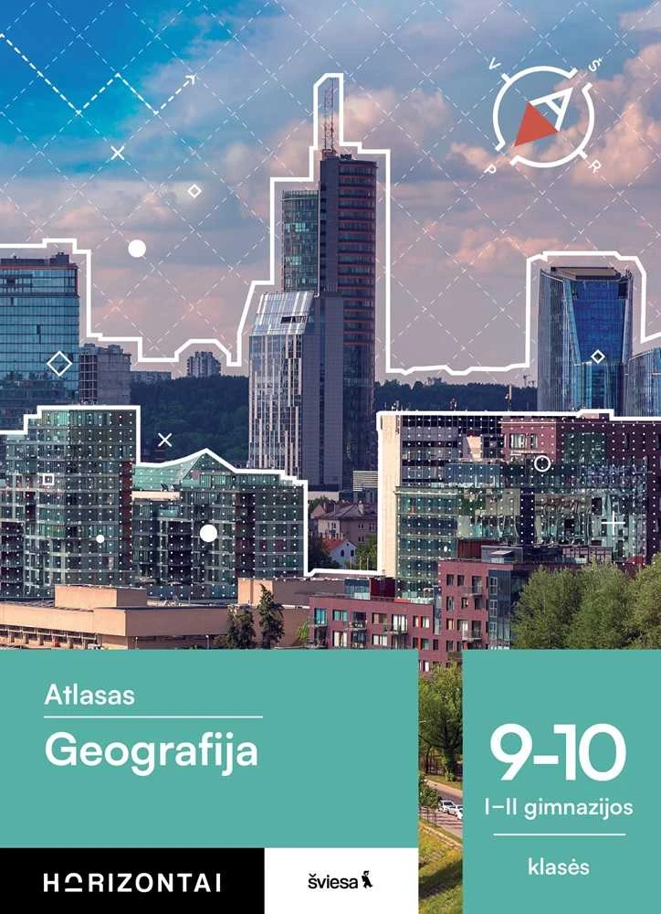 KNYGA Šviesa Geografija. Atlasas 9-10 (I - II gimnazijos) klasei, serija Horizontai