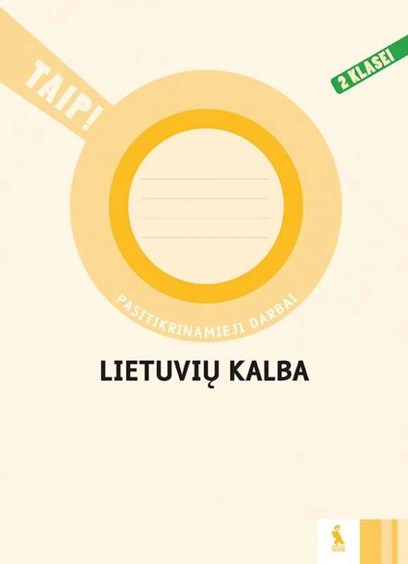 KNYGA Šviesa Lietuvių kalba. Pasitikrinamieji darbai 2 klasei (serija „TAIP!“)