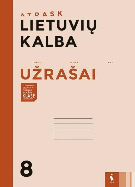 KNYGA Šviesa Lietuvių kalba. Užrašai 8 klasei (ATRASK)