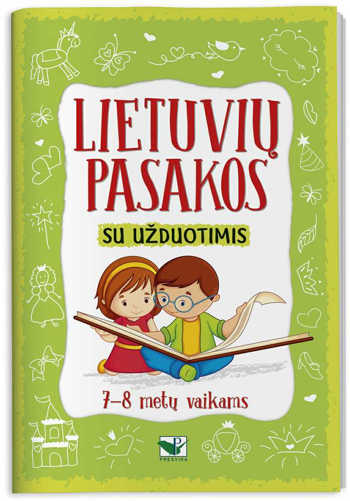 KNYGA Lietuvių pasakos su užduotimis 7-8 metų vaikams