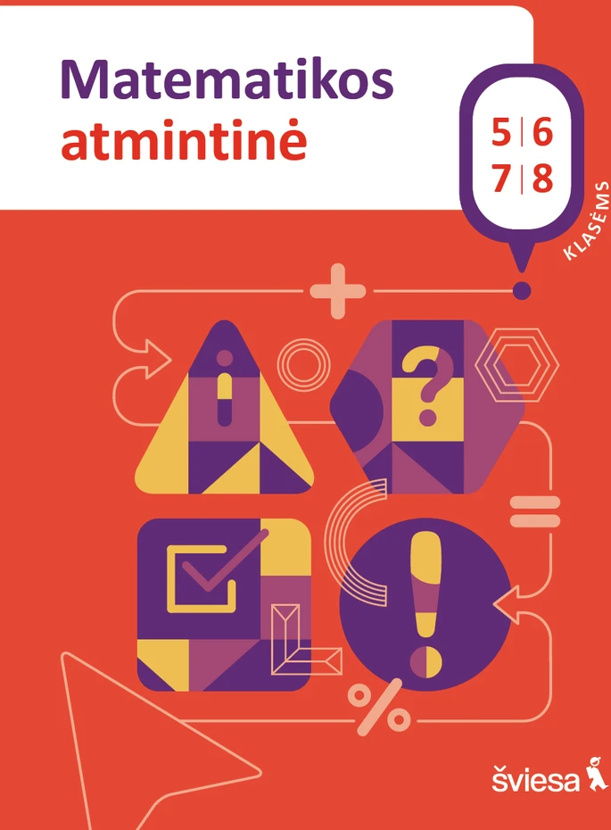 KNYGA Šviesa Matematikos atmintinė 5-8 klasėms