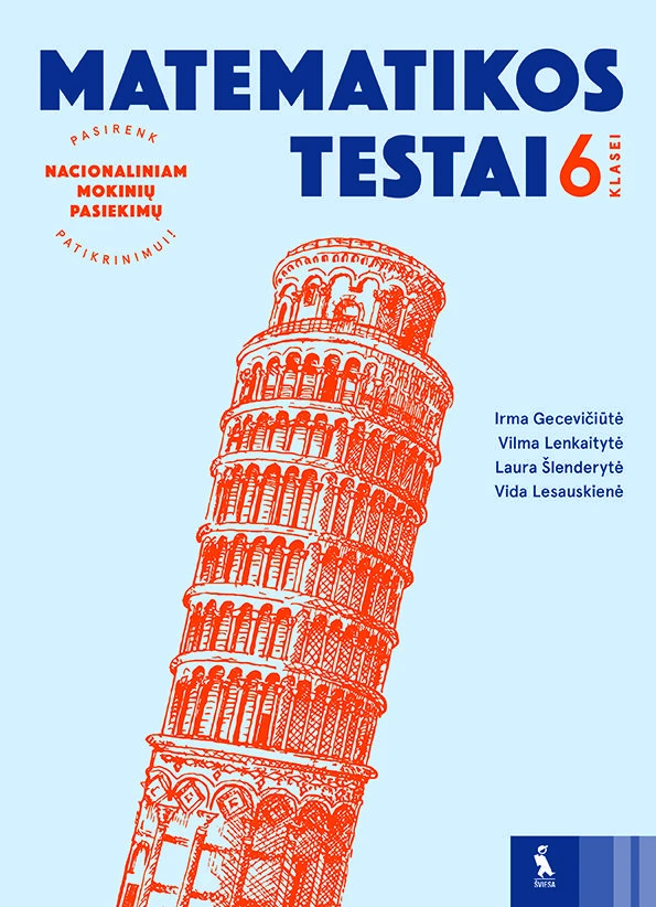 KNYGA Šviesa Matematikos testai 6 klasei (s. Pasirenk nacionaliniam mokinių pasiekimų patikrinimui)