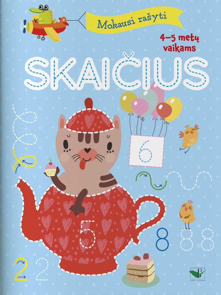KNYGA Mokausi rašyti skaičius 4-5 metų vaikams.