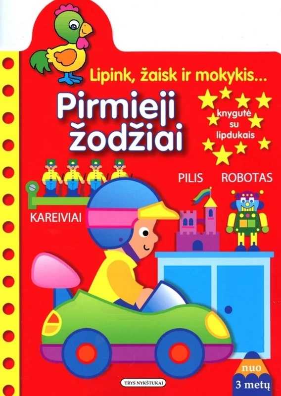 KNYGA Pirmieji žodžiai. Lipink, žaisk ir mokykis...