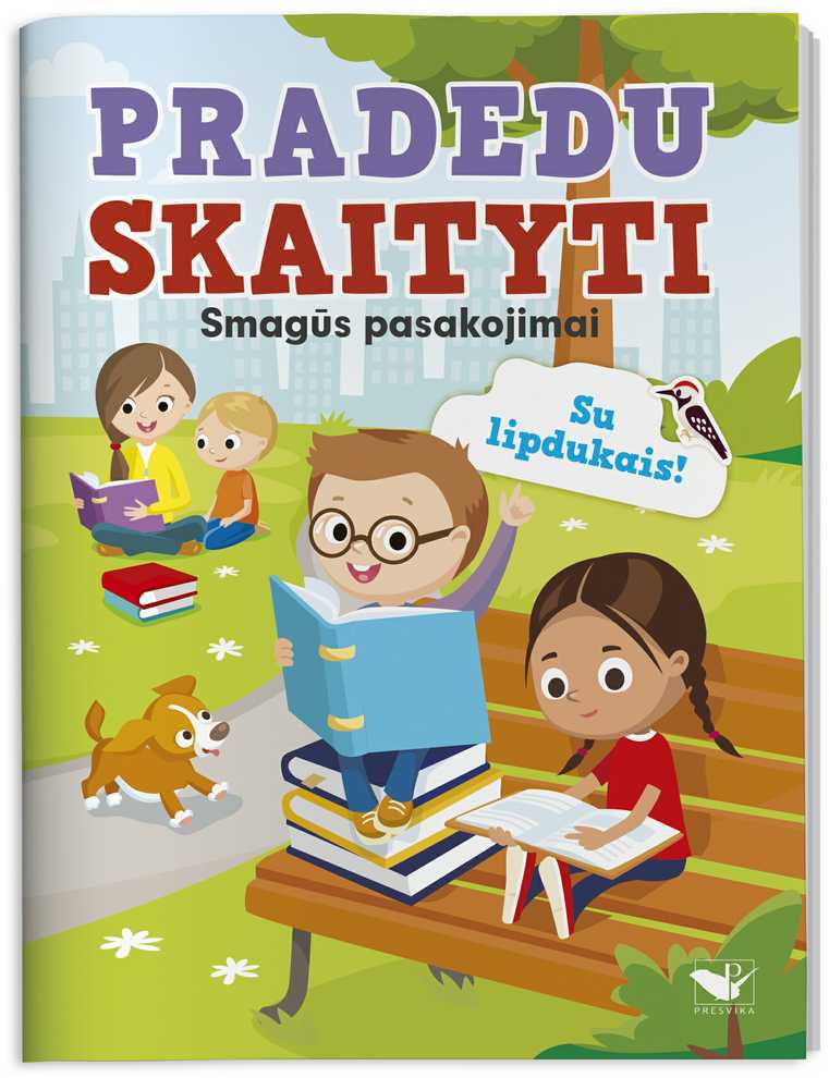 KNYGA Pradedu skaityti. Įdomūs pasakojimai. Su lipdukais.