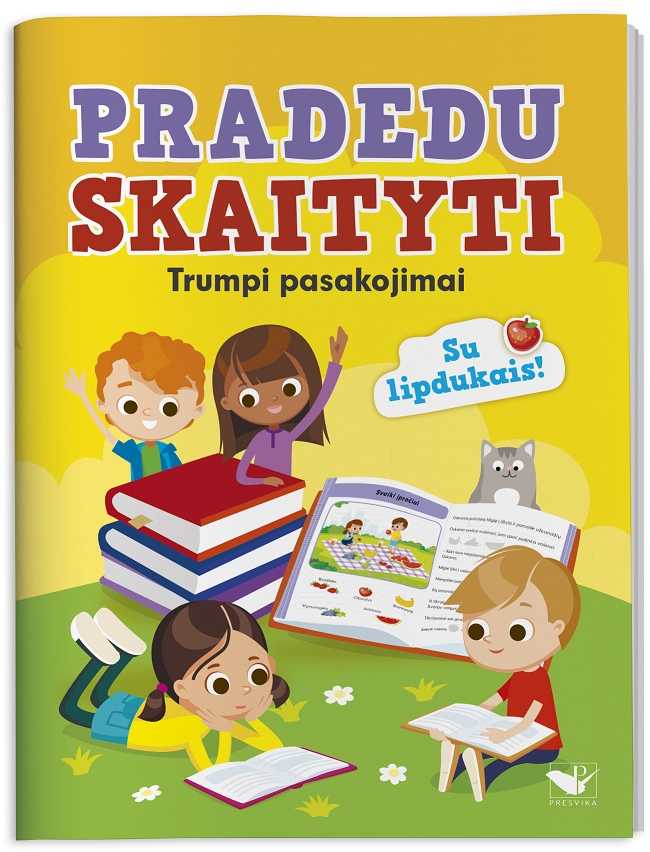 KNYGA Pradedu skaityti. Trumpi pasakojimai su lipdukais.