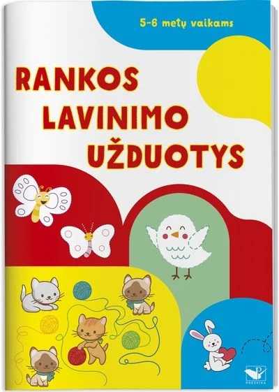 KNYGA Rankų lavinimo užduotys 5-6 metų vaikams