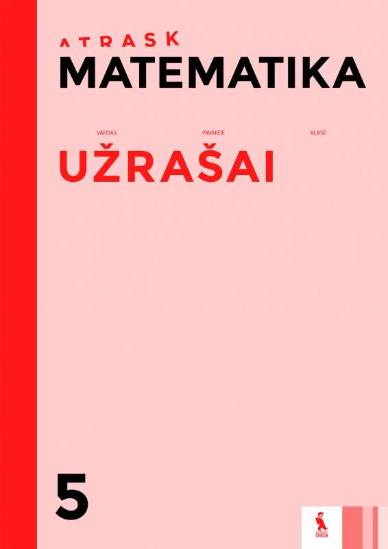 KNYGA Šviesa Matematika. Užrašai V klasei (ATRASK)