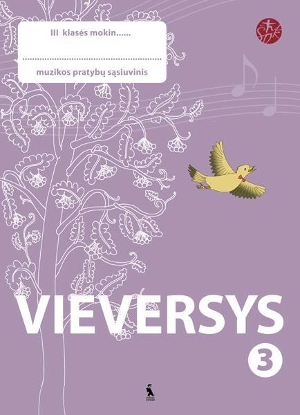 KNYGA Šviesa Vieversys. Muzikos pratybų sąsiuvinis 3 klasei (serija „ŠOK“)