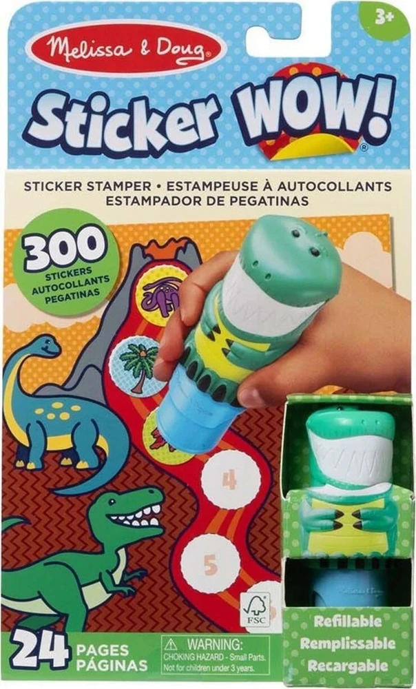 Melissa & Doug MELISSA STICKER WOW! Veiklos knygelė, CDU
