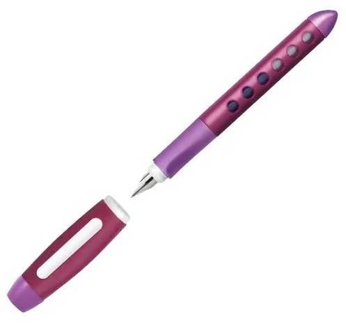 Plunksnakotis Faber-Castell Scribolino, kairiarankiams, rožinės spalvos korpusas