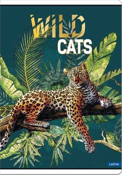 Lastva Sąsiuvinis A5 52lap 80g linija WILD CATS