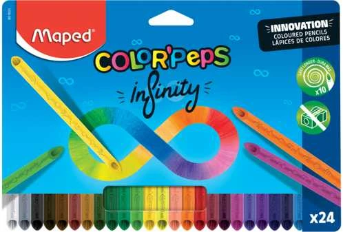 Spalvotas pieštukas Maped Infinity 24vnt.