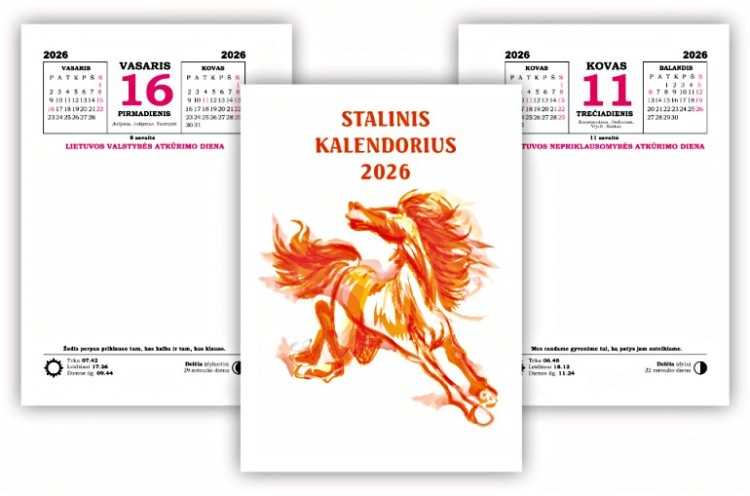 Smiltainis Smlt Stalo kalendorius 2027