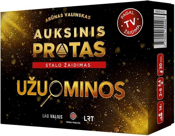 Stalo žaidimas „Auksinis protas. Užuominos“