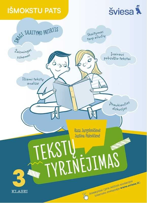 KNYGA Šviesa Lietuvių kalbos tekstų tyrinėjimas 3 klasei