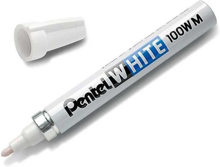 Permanentinis žymeklis PENTEL Baltas, baltos spalvos