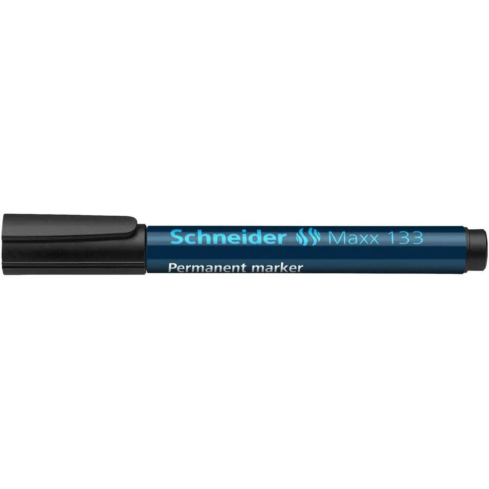 Žymeklis permanentinis Schneider Maxx 133, 1-4 mm, kirsta galvutė, juodas 1213-022