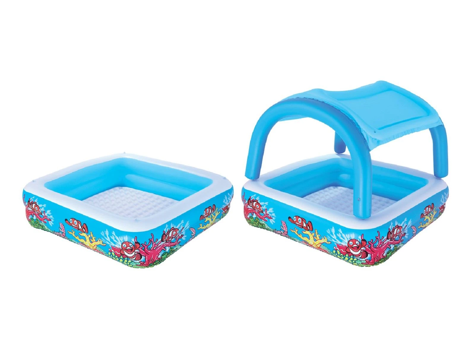 Bestway pripučiamas baseinas su stogeliu, 140x140x114 cm